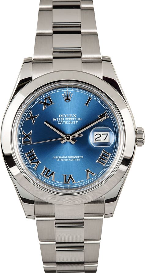 rolex 116300 blue roman.